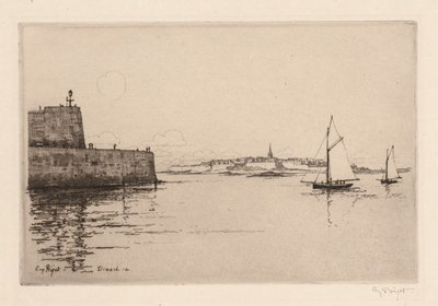 Saint-Malo Viewed from Dinard by Eugene Bejot