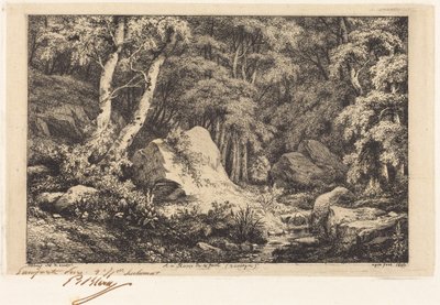 At the Fault Ravine, Auvergne by Eugene Bléry