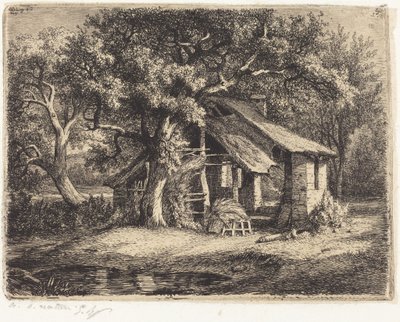 The Cottage with the Pear Tree by Eugene Bléry