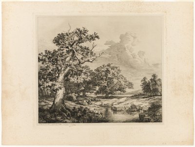 The Old Oak by the Pools at Bellecroix by Eugene Bléry