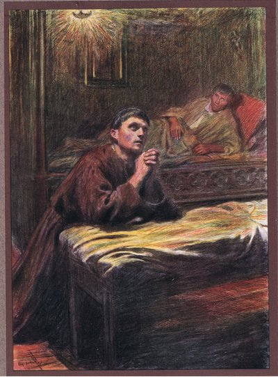 Conversion of Friar Bernard of Quintavalle by Eugene Burnand
