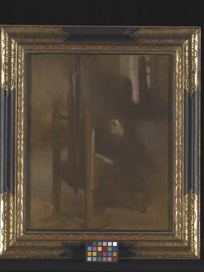 Artist At His Easel (L