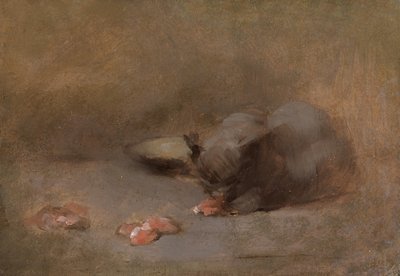 Cat Eating by Eugène Carrière