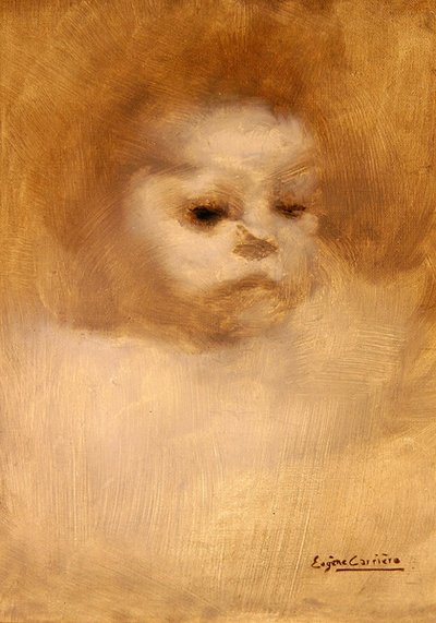 Head of a Child, Study for La Grande Soeur by Eugène Carrière