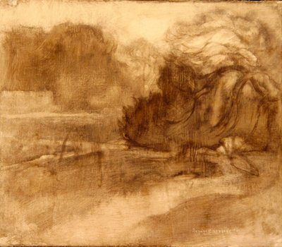 Landscape by Eugène Carrière