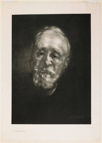 Puvis de Chavannes (Second Plate) by Eugène Carrière
