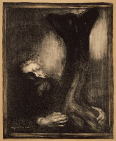 Rodin Sculpting by Eugène Carrière