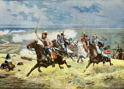 General Francois Macard Charging, 1895 by Eugene Chaperon