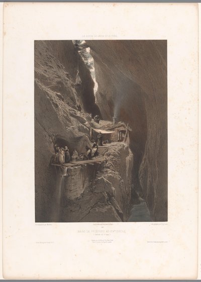 Visitors to the Medicinal Baths of Pfäfers in the Middle Ages by Eugene Ciceri