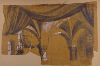 Design for a Stage Set at the Opéra, Paris by Eugene Ciceri