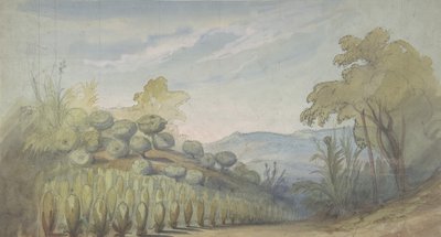 Design for a Stage Set at the Opéra, Paris, 1830-90 by Eugene Ciceri