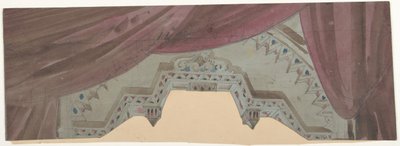 Design for a Stage Set at the Opéra, Paris, 1830-90 by Eugene Ciceri