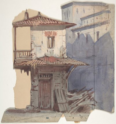 Design for a Stage Set at the Opéra, Paris by Eugene Ciceri