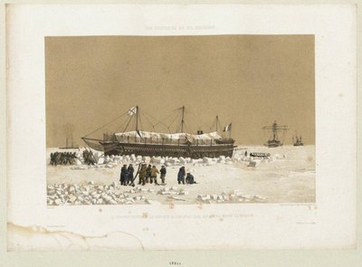 The Floating Battery Tonnante in the Ice Near Kinburn by Eugene Ciceri