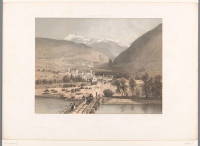 View of Brig on the Rhône by Eugene Ciceri