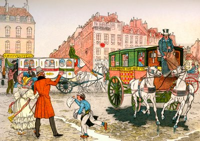 The first omnibuses in France by Eugene Courboin