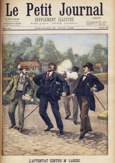 Assassination attempt on Fernand Labori, one of the lawyers defending Alfred Dreyfus at his second court martial in Rennes 