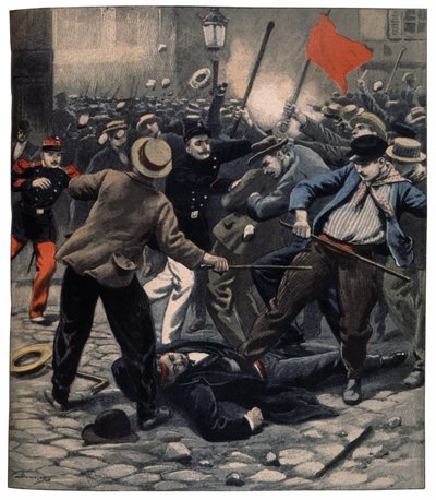 Chief of Police Lynched by the Crowd in Paris by Eugene Damblans