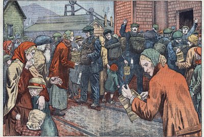 Following the explosion in the Cwn mine (Wales), the miners