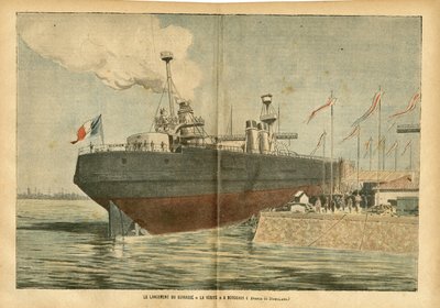 Illustration of Eugene Damblans (1865-1945) in Le Pelerin, 09/06/07 - The Launch of the Breastplate 
