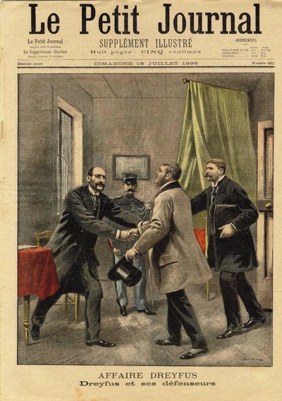 Le Petit Journal Concerning the Dreyfus Affair, 1899 by Eugene Damblans