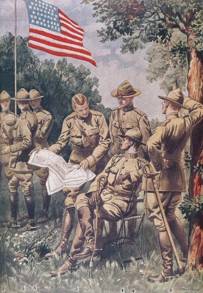 The Arrival of the Americans in France: how to recognise different ranks, 