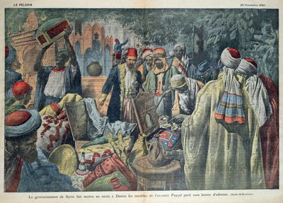 The Sale by the Syrian Government of the Goods of the Emir Faisal in Damascus, Illustration from 