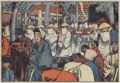 The funeral of the former Emperor of Korea, Prince Yi (illustration of Damblans in 