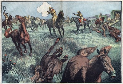 Wild horses are slaughtered in the United States. Illustration of Damblans. In 