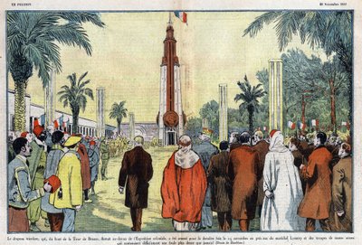 The Tricolour Flag, which Floated from the Top of the Bronze Tower above the Colonial Exhibition, was Last Brought Down on November 15 by Eugene Damblans