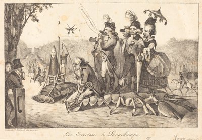 The Crayfish at Longchamps by Eugene Delacroix, Charles Etienne Pierre Motte