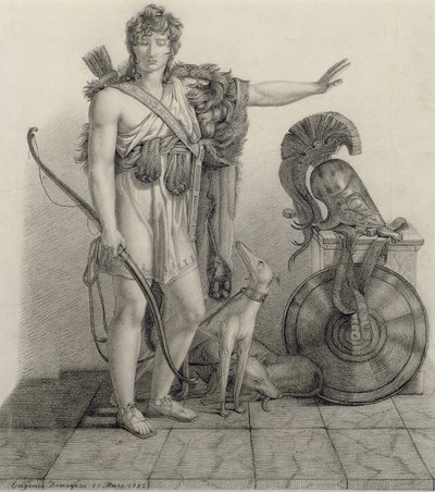 Hippolytus, 1832, after a painting by Baron Pierre Narcisse Guerin by Eugene Denagers