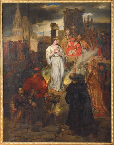 The Death of Joan of Arc, by Deveria, Eugene by Eugene Deveria