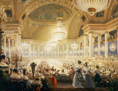 Feast of Ladies at Tuileries in 1835 by Eugene Emmanuel Viollet le Duc