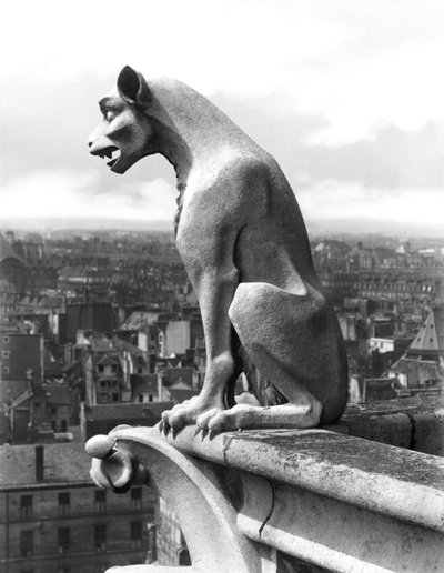 Gargoyle from the Balustrade of the Grande Galerie of the West Facade, Replica of a 12th Century Original by Eugene Emmanuel Viollet le Duc