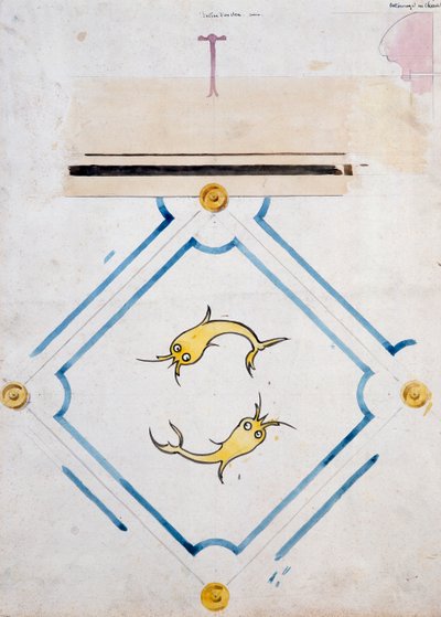 Motifs for a bathroom tile, Chateau d