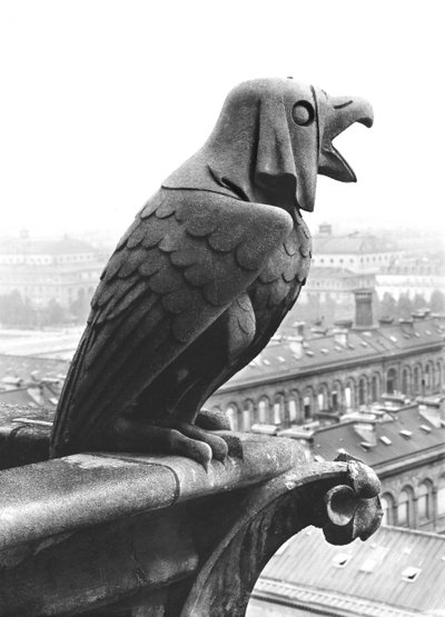 Gargoyle from the Balustrade of the Grande Galerie of the West Facade, Replica of a 12th Century Original by Eugene Emmanuel Viollet le Duc