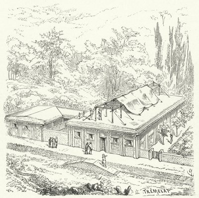 Ancient Assyrian dwellings by Eugene Emmanuel after Viollet le Duc