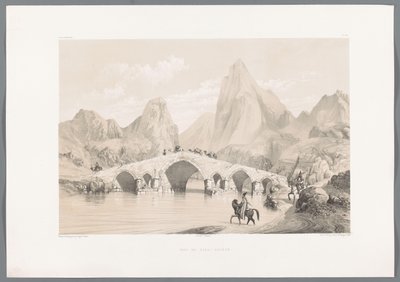 Pol-e Dokhtar Bridge (Persian Landscapes) by Eugene Flandin