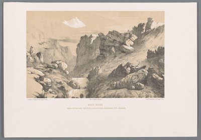 Ganjnameh on Mount Alvand in Iran by Eugene Flandin