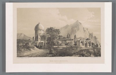 View of Imamzadeh Komijan in Iraq-i Ajam (Persian Landscapes) by Eugene Flandin