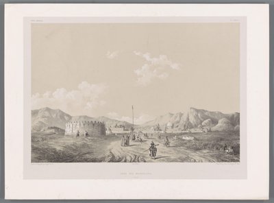 Mamasani Tower (Persian Landscapes series) by Eugene Flandin