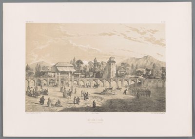Meidan i Shah, the Royal Square in Tehran (Persian Landscapes) by Eugene Flandin
