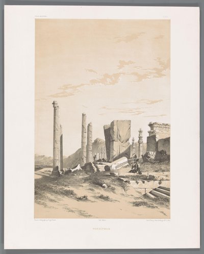 Ruins of Persepolis by Eugene Flandin
