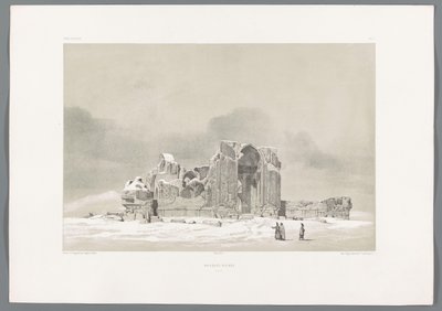 Ruins of the Blue Mosque of Tabriz in Iran by Eugene Flandin