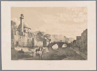 Saheb-ol Amr Mosque in Tabriz (Persian Landscapes) by Eugene Flandin