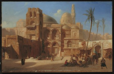 The Holy Sepulchre in Jerusalem by Eugene Flandin