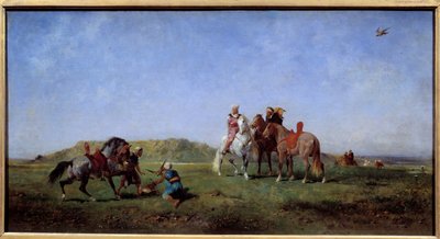 Falcon Hunting in Algeria by Eugène Fromentin