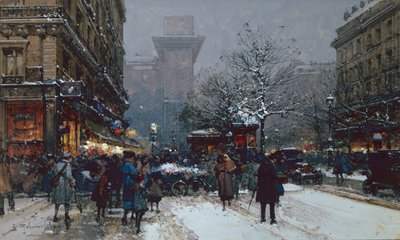 Porte St. Denis, Paris by Eugene Galien Laloue