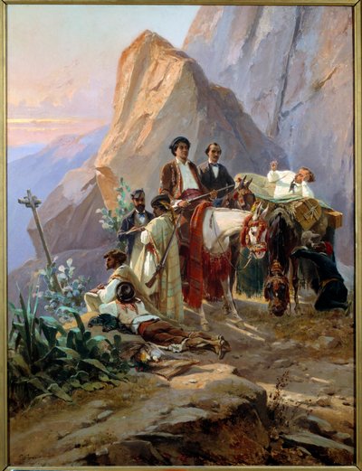 Souvenir of the trip from Paris to Cadiz made in 1846 by Alexandre Dumas and his friends by Eugene Giraud